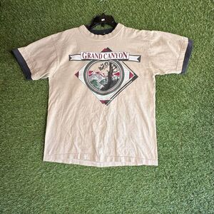 Alore Mens T-Shirt Cream Size L Cotton Casual Basic Tee